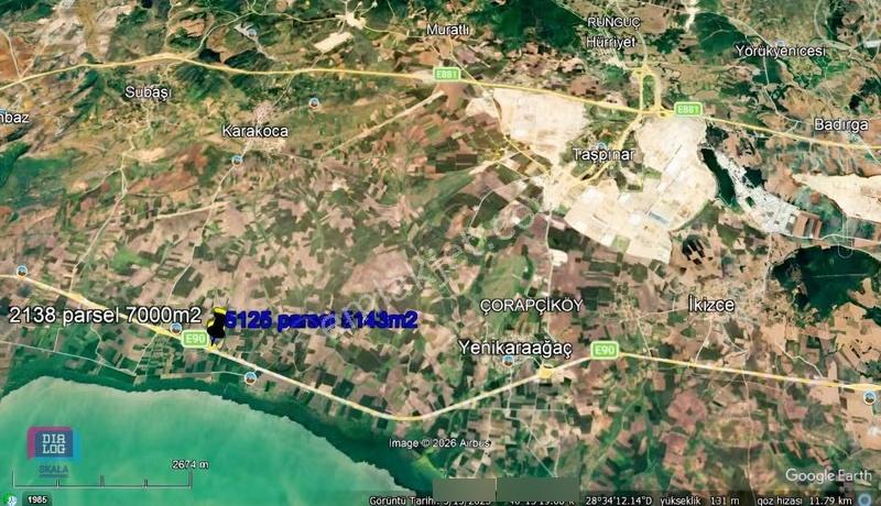 Dtr Skala Karakoca Asfalt'a Cephe Göl Manzaralı Satılık Tarlalar - Görsel 9
