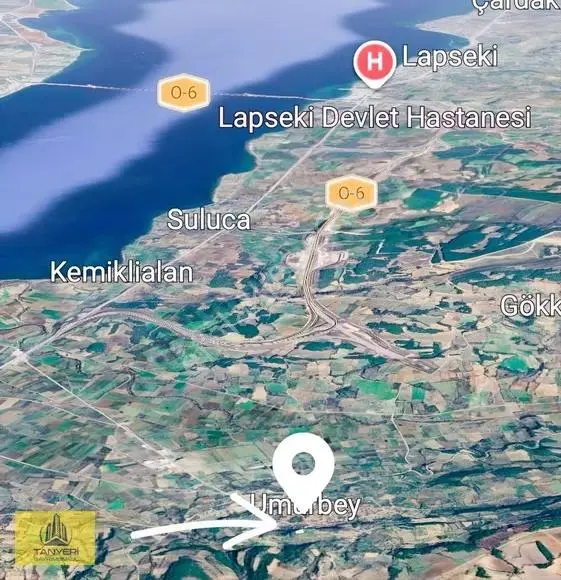 Çanakkale Lapseki Umurbey Satılık Deniz (boğaz) Manzaralı Tarla. - Görsel 5