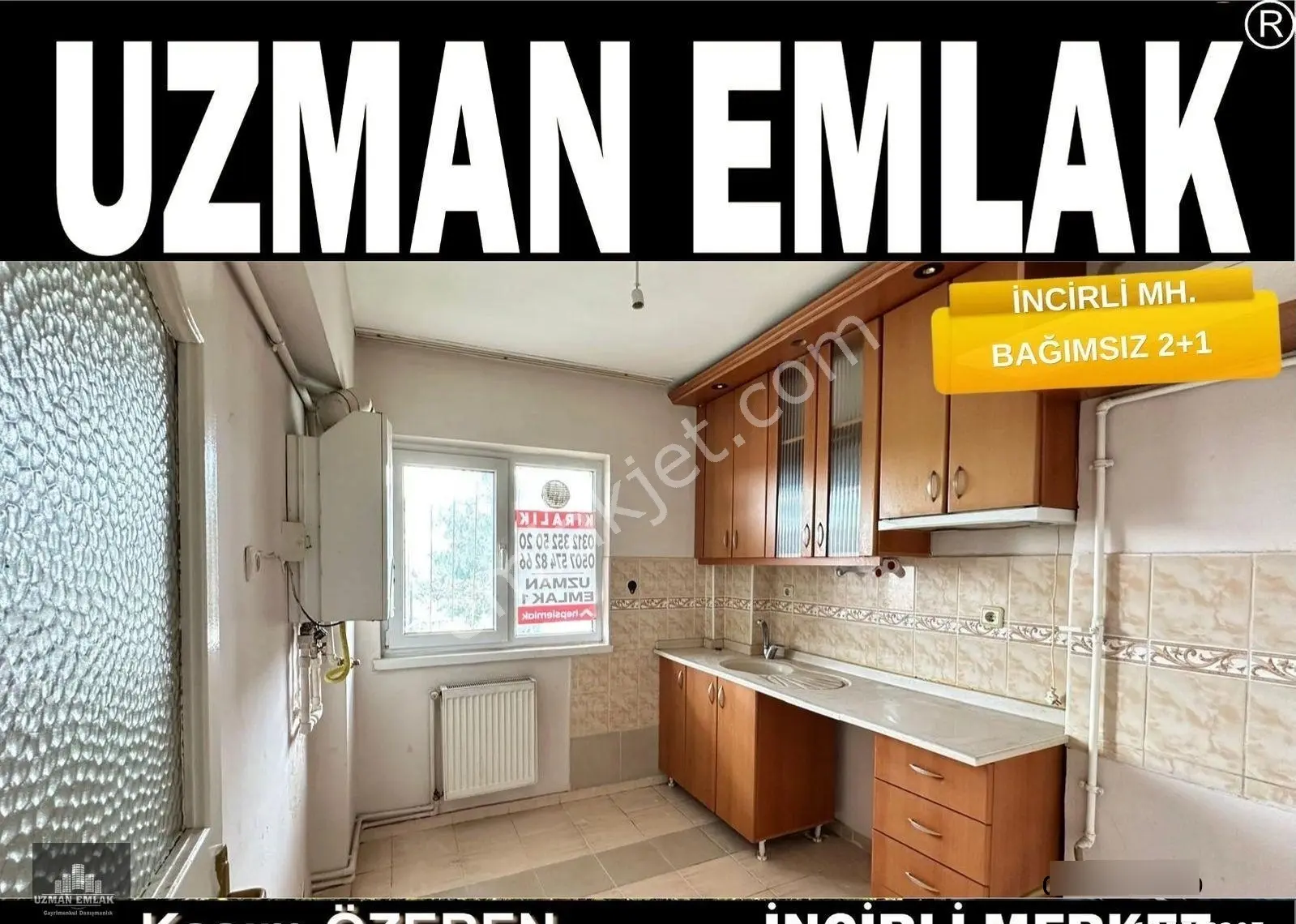 Uzman Emlak Ofisinden İncirli Mh.de Yüksek Giriş Bağımsız Ön Cephe 2+1 Daire