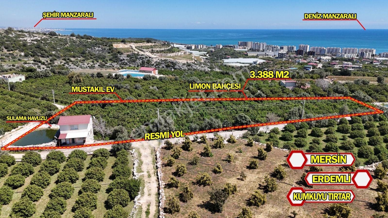 Erdemli Tırtarda 3388 M2 Bahçe Ve Müstakil Ev