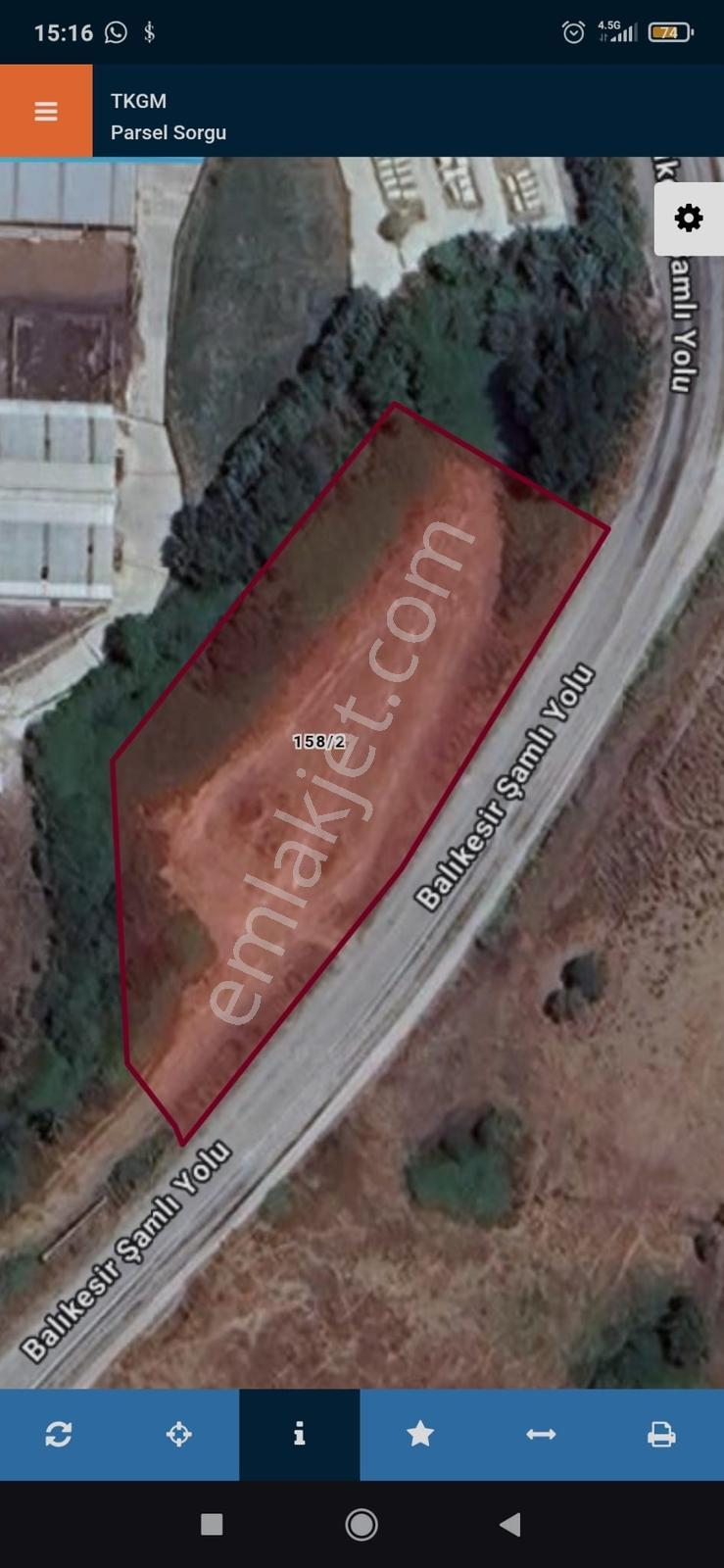 Dıalog Balvest - Balıkesir Şamlı Yoluna Cepheli Yatırımlık Tarla