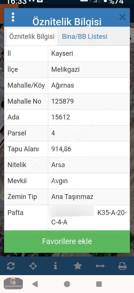 Agirnas Mah İmarli Arsa