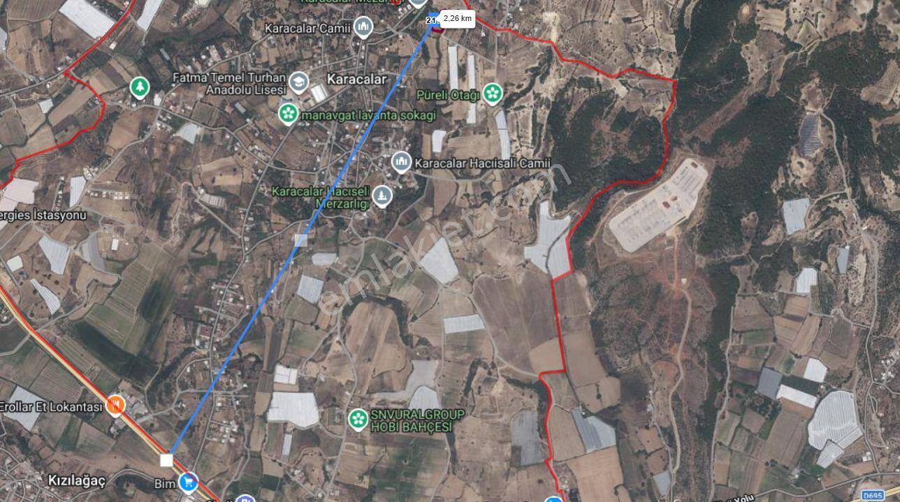 Manavgat Karacalar Mahallesin'de 2.604 M2 Satılık Tarla - Görsel 4
