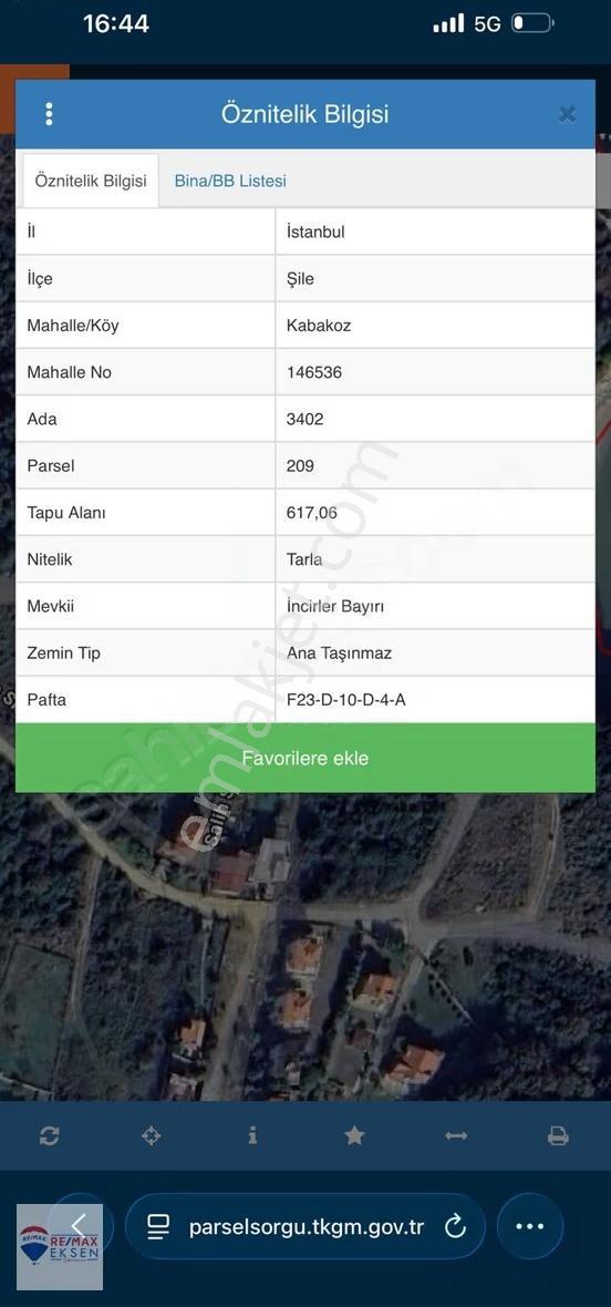Şıle Kabakozda Denıze Sıfır Konumda 617 M² Yatırımlık Tarla - Görsel 3
