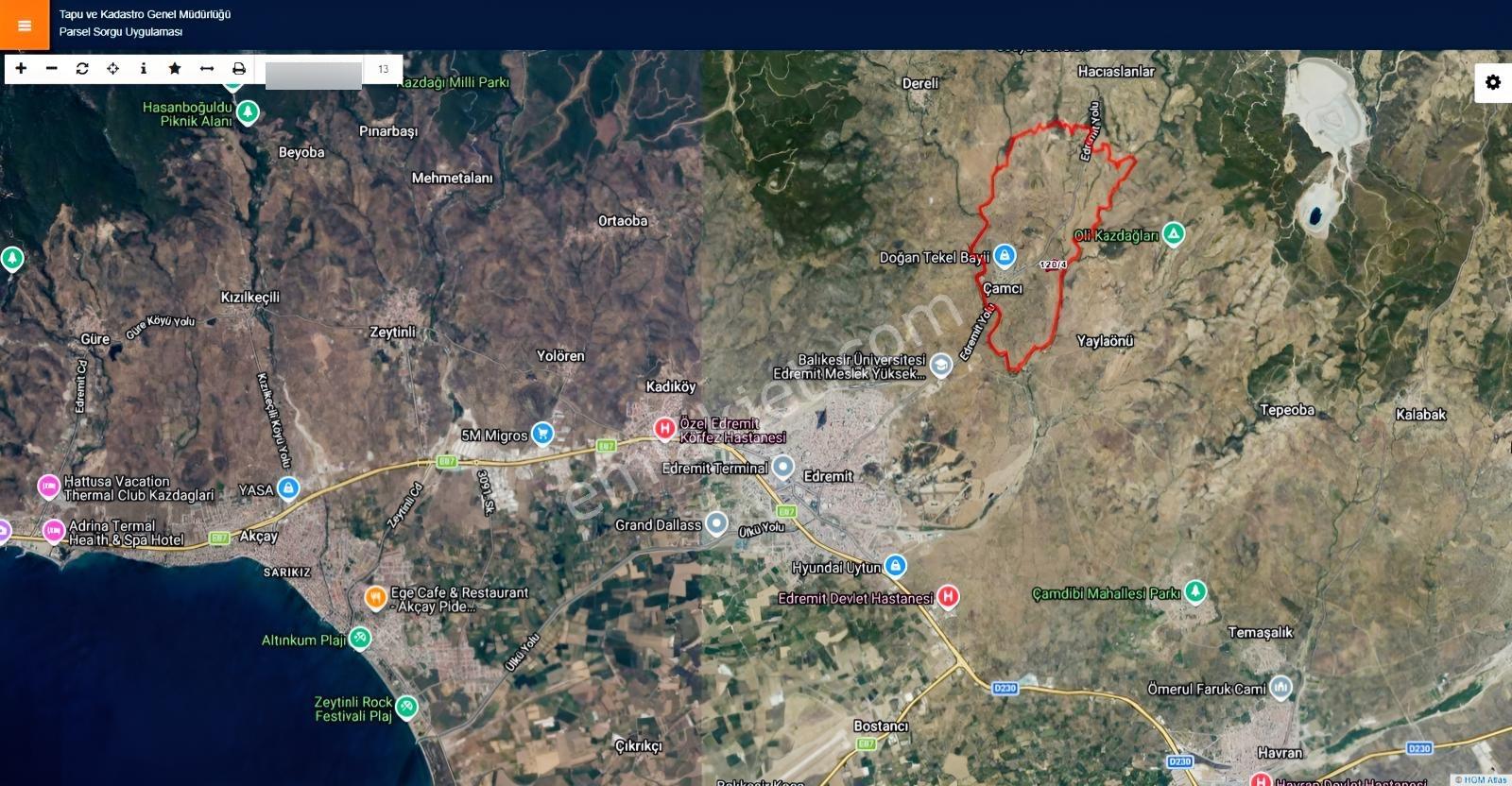 Remax Advantage'den Edremit Çamcı'da 14.520 M2 Satılık Zeytinlik - Görsel 7