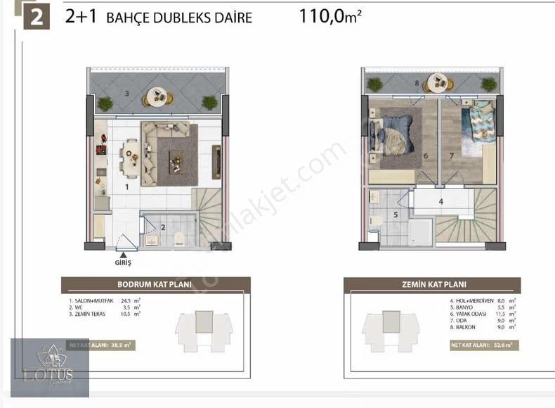 Başiskele Fatih Mahallesi 2+1 Bahçeli Dubleks Daire - Görsel 2