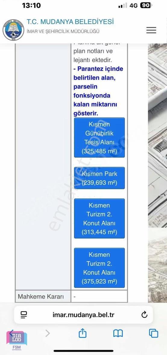 Bursa Mudanya Mesudiye Konut+ticari İmarlı Arsa - Görsel 2