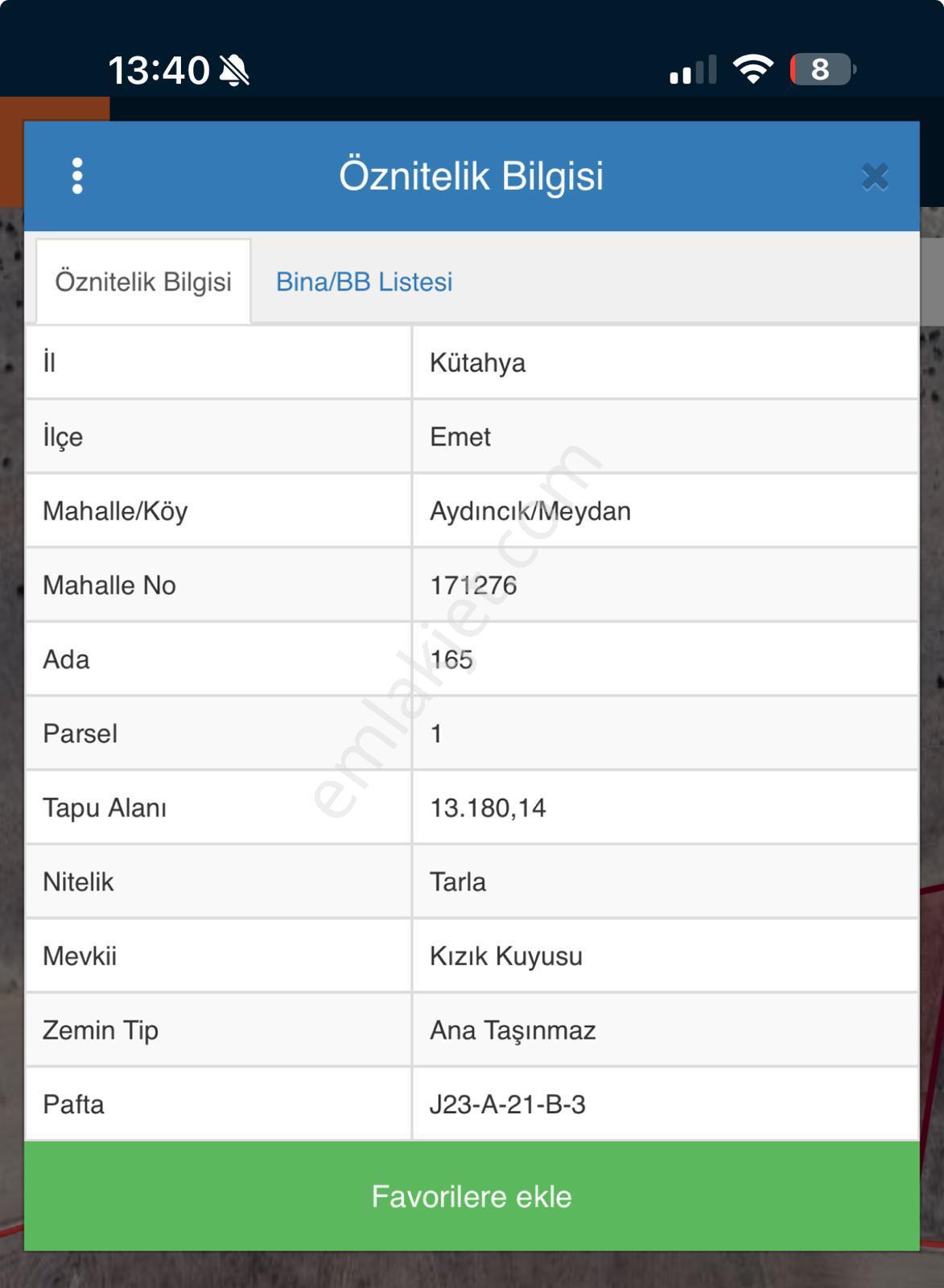 Kütahya Emet Aydıncık Mahallesi Kaçmaz Fırsat Arazi - Görsel 9