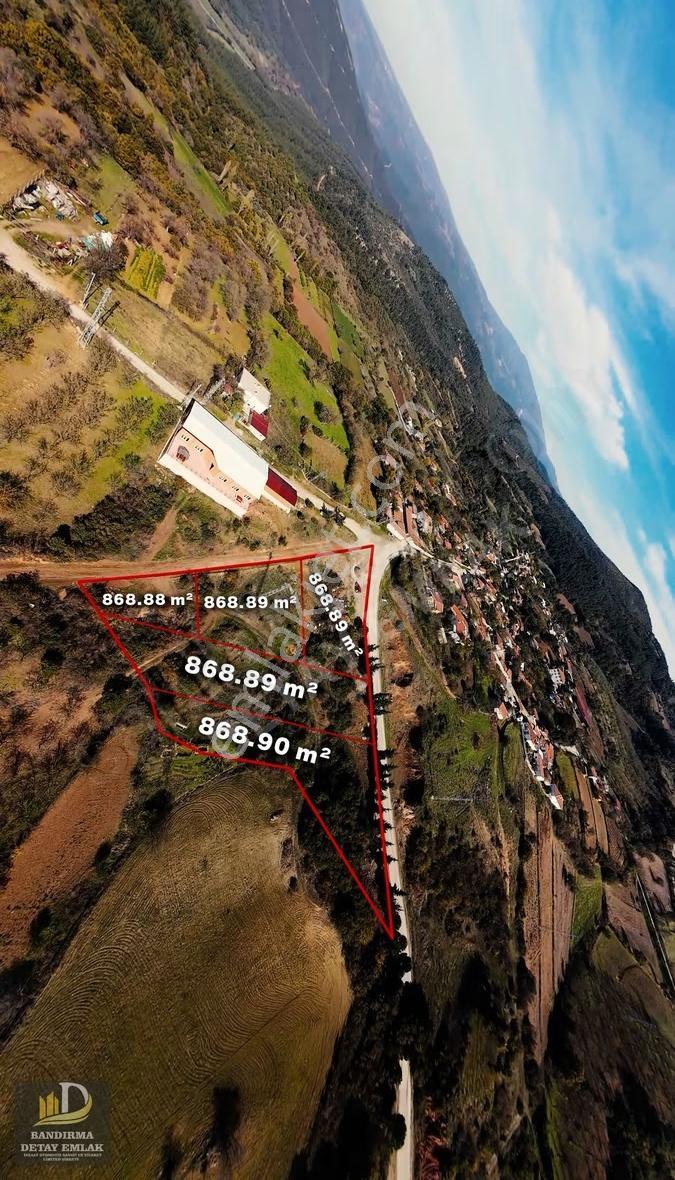 Mestanlar'da Satılık Arsa: 868m², İmarlı, Ana Yola Cephe