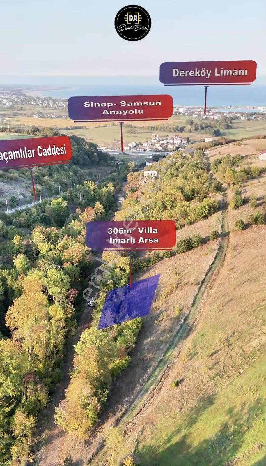 Dereköy Taşkelikte Deniz Manzaralı, İki Kat İmarlı Satılık Arsa - Görsel 6
