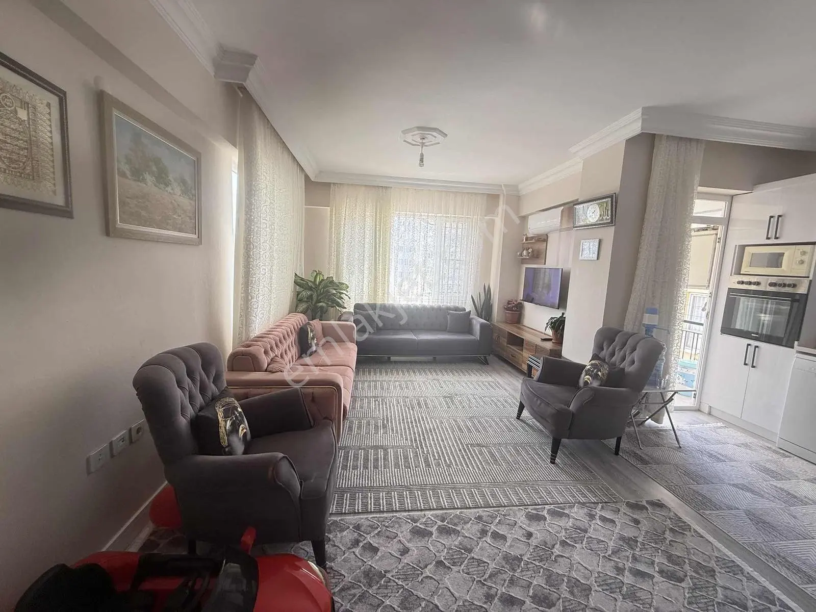 Güzelobada Deniz Manzaralı Katta Eşyalı 2+1 Kiralık Daire - Görsel 3