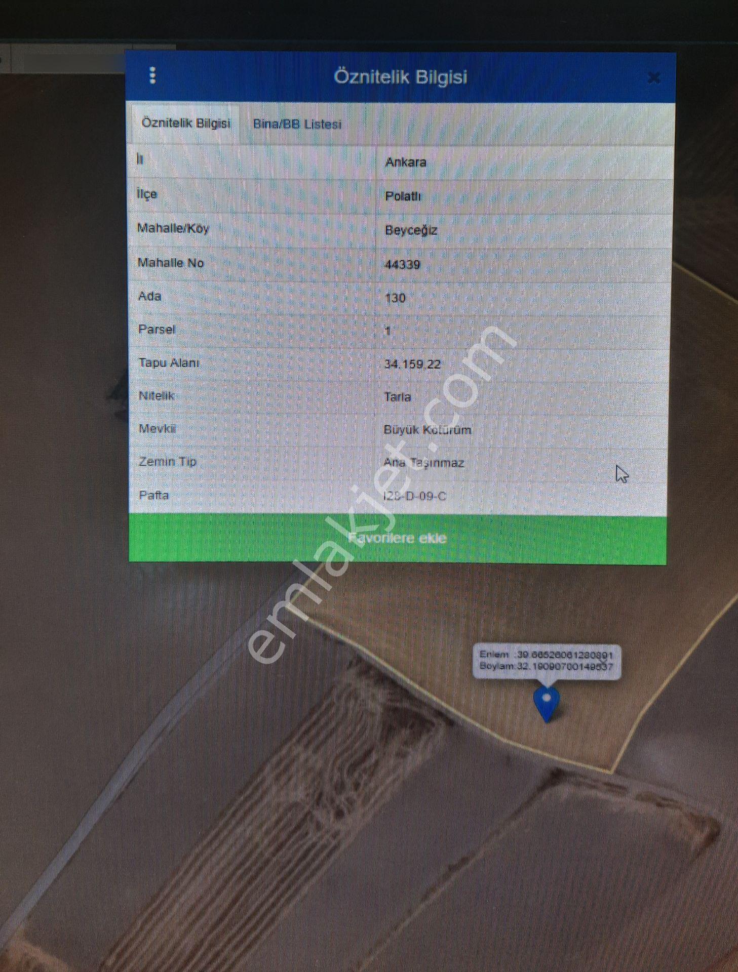 Akif'ten Polatlı'da Beyceğiz Köyü Yola Yakın 2 Dönüm Hisseli Tarla - Görsel 2