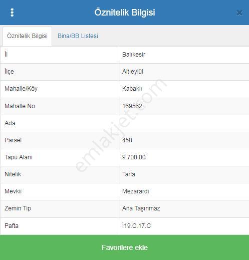 Era Söz Den Balıkesir Kabaklı Satılık Tarla - Görsel 8
