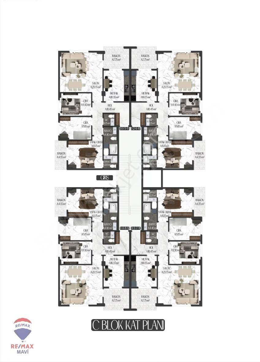 Re/max Moz 2+1 95m² Y. Isıtma 3.kat Tem E-5 Yht Osb 5dk Mesafede - Görsel 5