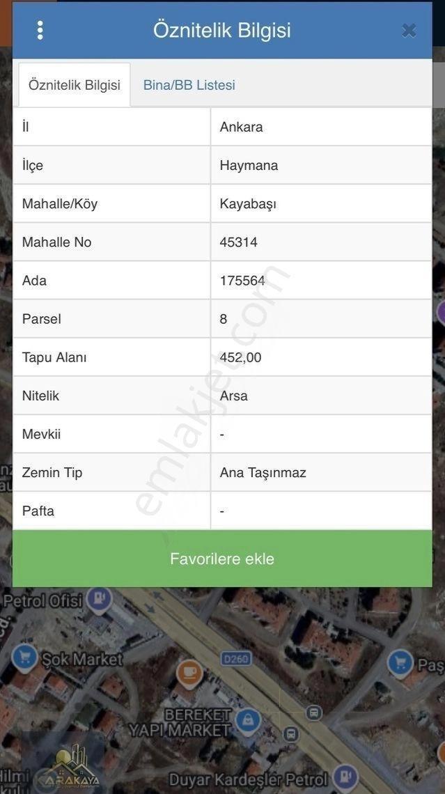 Karakaya Emlaktan Haymana Merkezde 452m2 İmarlı Tek Tapu Köşe Parsel Satılık Fırsat Arsa - Görsel 4