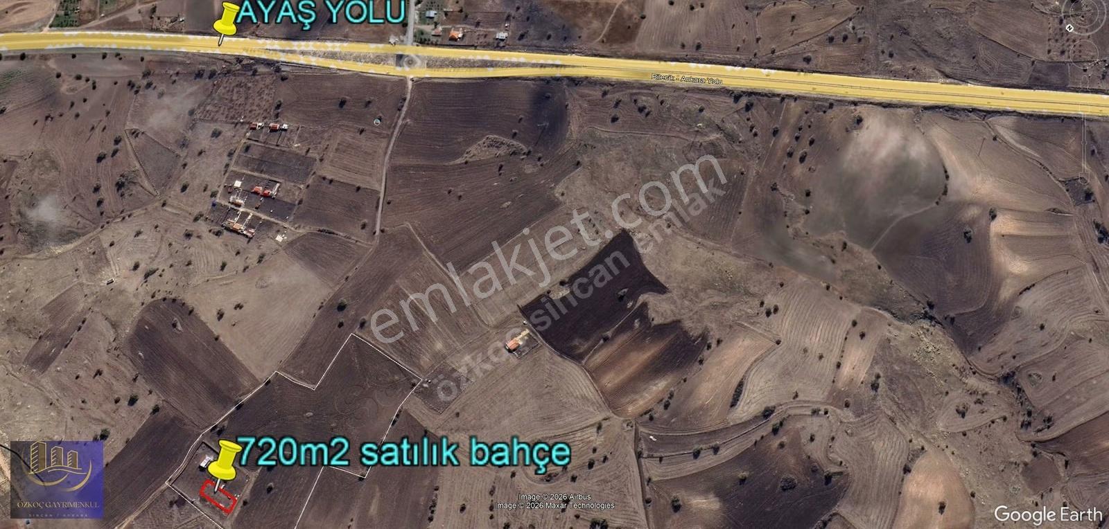Ayaş Başayaş Mahallesi 720m2 Tapulu Bahçe Teli Çevrili - Görsel 5