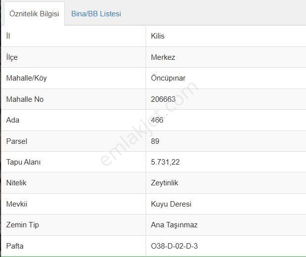 Uyaran 79'dan Öncüpınarda Satılık 5.765 M² Zeytinlik