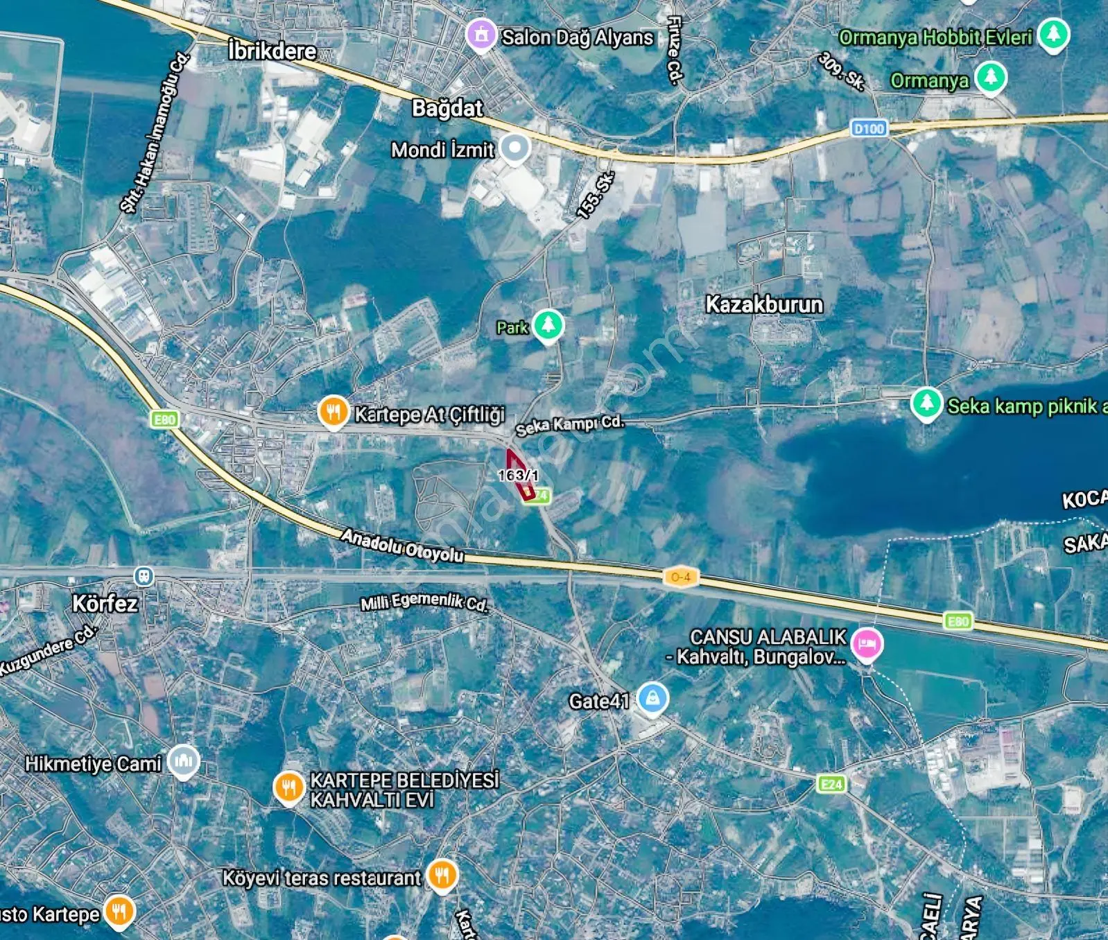 Kocaeli Kartepe Maşukiye'de Satılık 13.456.84 M² Arsa