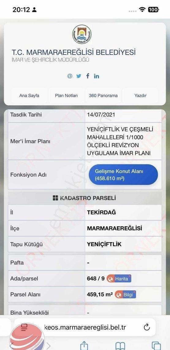 Tekirdağ Yeni Çiftlikte Satılık 4 Kat İmarlı Arsa - Görsel 18