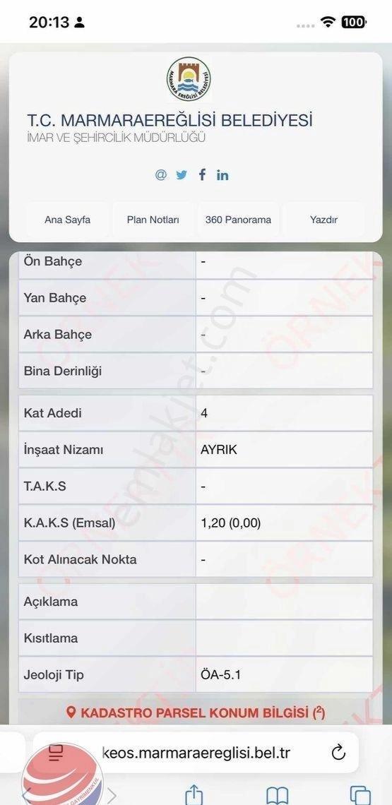 Tekirdağ Yeni Çiftlikte Satılık 4 Kat İmarlı Arsa - Görsel 33