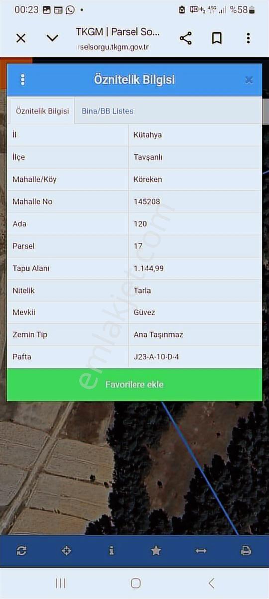Kütahya Köreken Yola Yakın Kare Tarla.. - Görsel 2