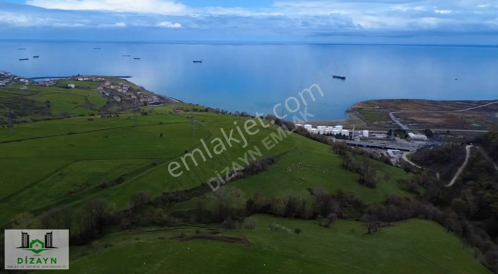 Devgeriş'te Deniz Manzaralı, 7 Kata İmar 1508m² Arsa