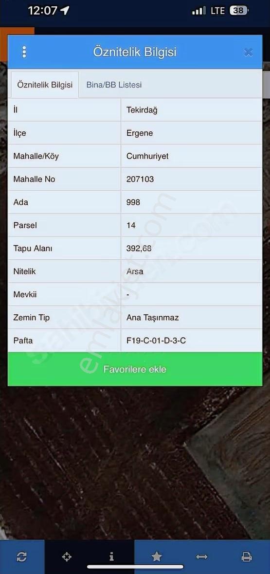 Ergene Devlet Hastanesine Yakın 392 M2 İmarlı Arsa - Görsel 4