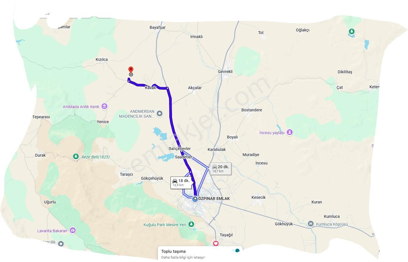 Özpınar,dan Yenice Çiftlik Mevkisi Suyu -yolu Olan Tarla 5825 M2 - Görsel 5