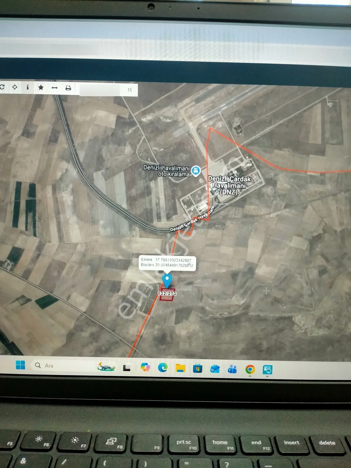 Çardakta 13000m Havalimanı Yakını Yolu Suyu Bulunan Arazi - Görsel 3