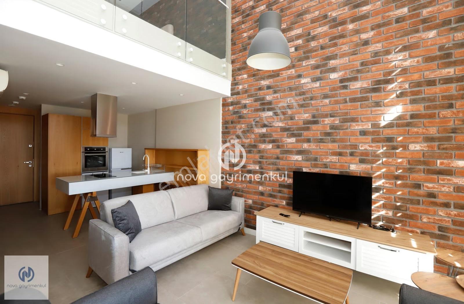 **nova** Çiftlikköy'de Süper Lüks Eşyalı Kiralık 1+1 Dubleks - Görsel 17