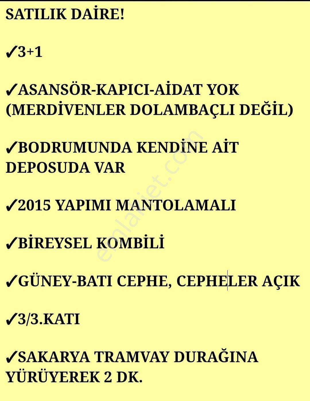 Sahibinden Sakarya Mahallesinde Kaçırılmayacak 3+1 Daire Tramvay Durağında! - Görsel 29