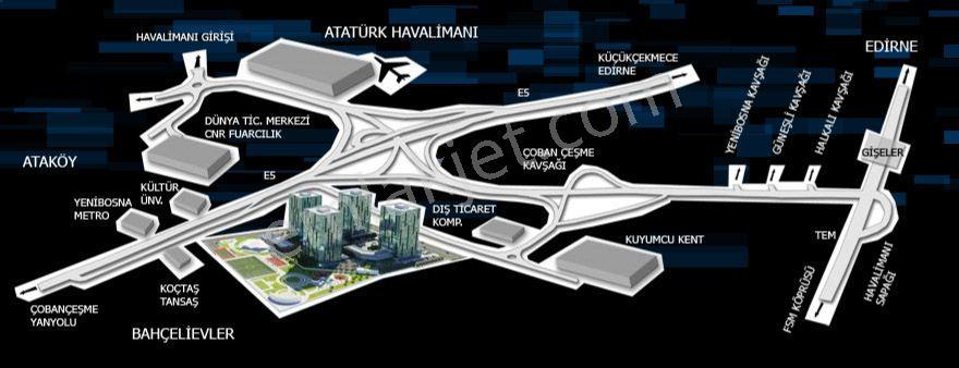 Bahçelievler Nish İstanbul'da Kiralık 2+1 Ofis (97 M²) - Görsel 16