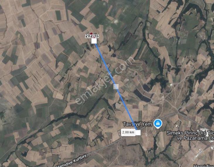 Varlı Kent'ten Edirne Kurtbey'de Satılık 528m2 Hisseli Tarla - Görsel 3