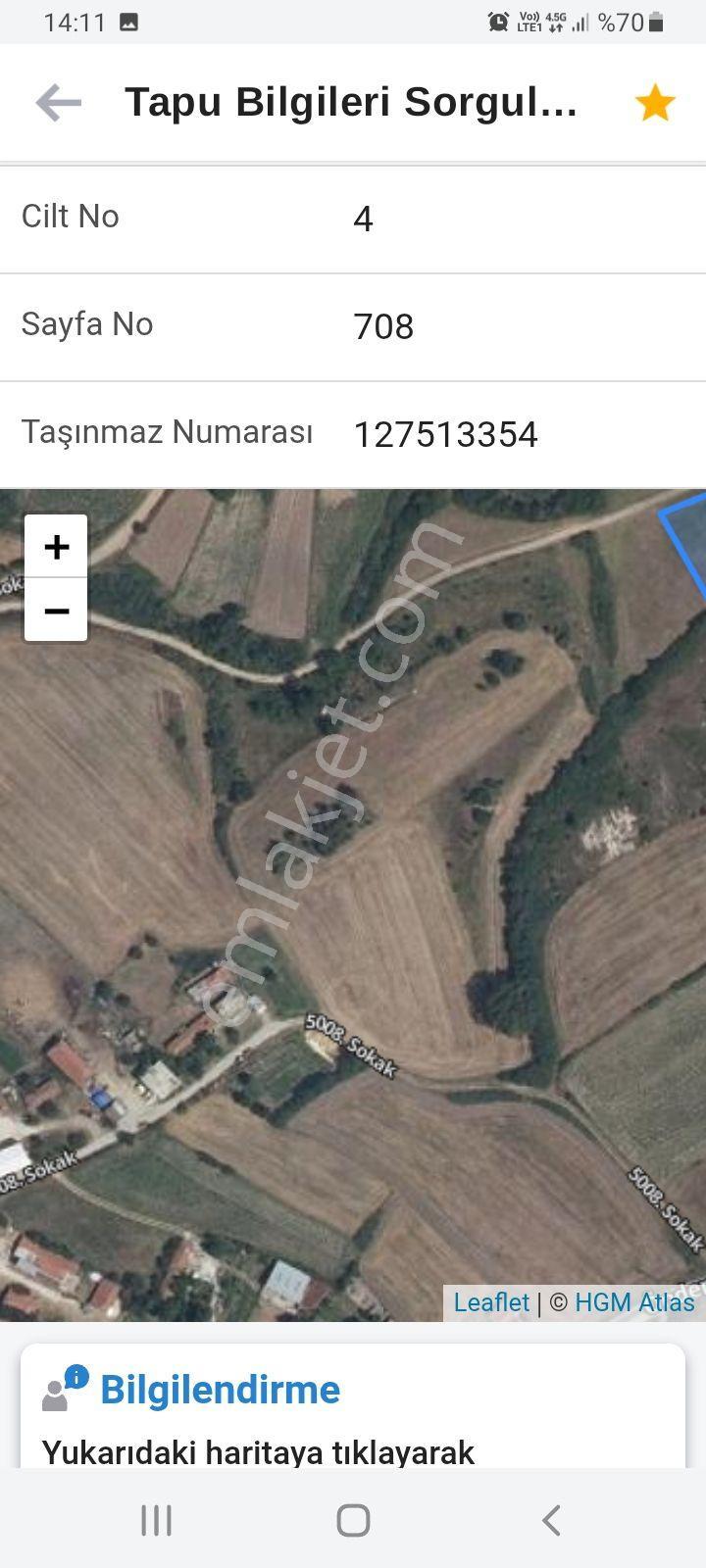 Tekirdağ Sarayda Satlık 210 Metre Kare Tarla - Görsel 2