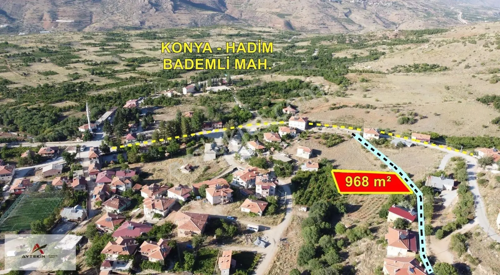 Hadim Bademli Mahallesinde 968 M² Müstakil Tapulu Arsa - Görsel 8