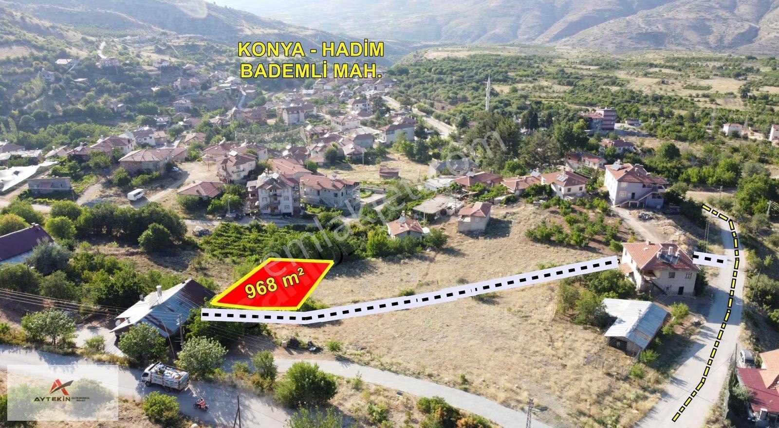 Hadim Bademli Mahallesinde 968 M² Müstakil Tapulu Arsa - Görsel 6