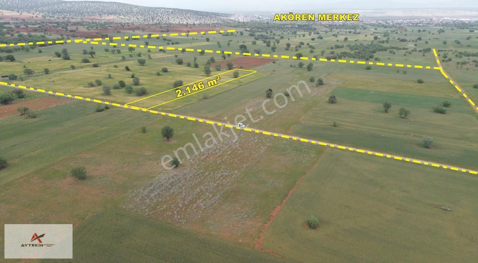 Akören Ağalar Mahallesinde 2.146 M² Müstakil Tapulu Tarla - Görsel 3
