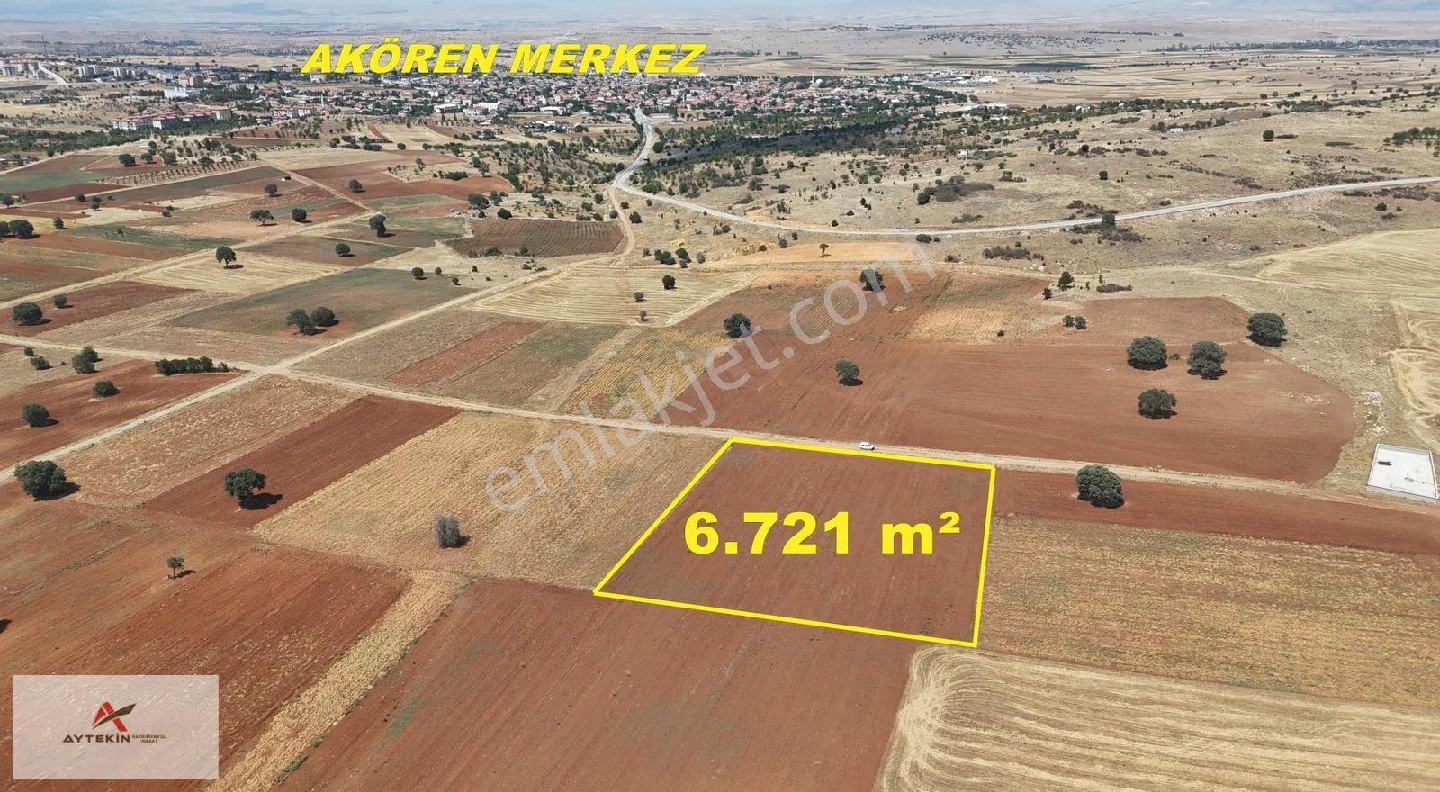 Akören / Ağalar Mahallesinde 6.721 M² Müstakil Tapulu Tarla - Görsel 11