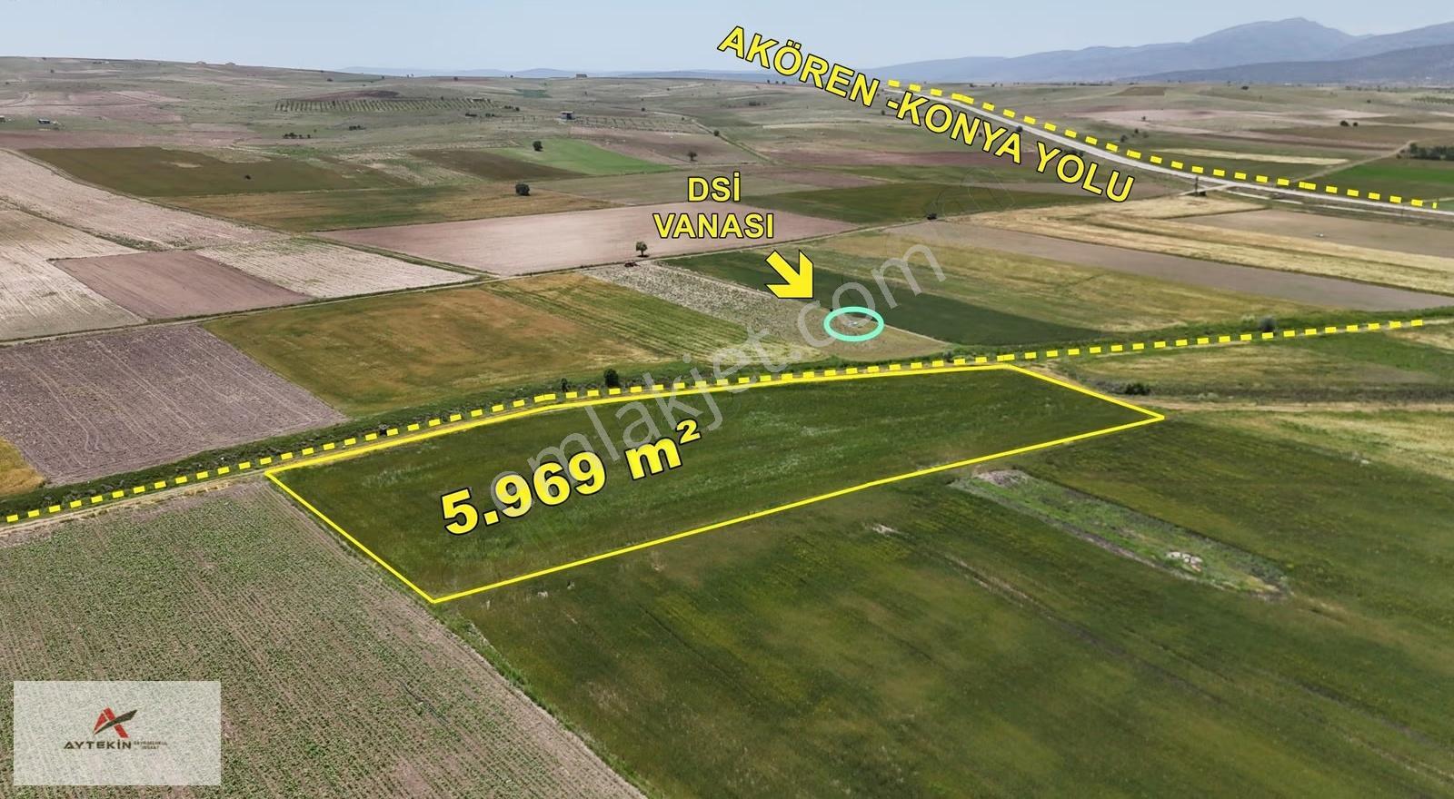 Akören Çatören Mahallesinde 5.969 M² Sulanır Tarla - Görsel 2