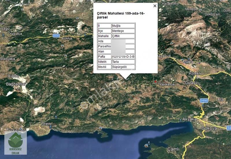 Muğla Menteşe Çiftlik Mahallesinde 7.239 M² Satılık Tarla... - Görsel 5