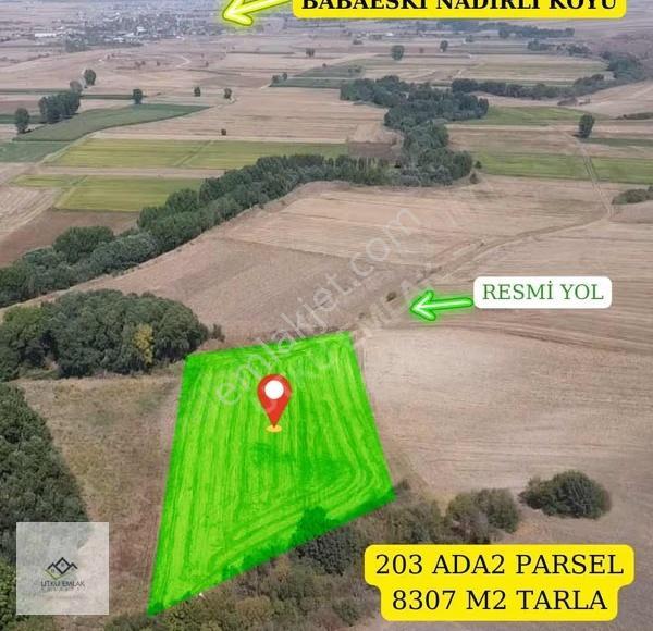 Utku Emlak Tan Babaeski Nadırlıda 8307 M2 Satılık Tarla - Görsel 4