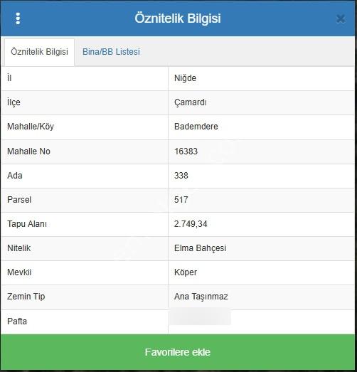 Toros Emlak'tan Çamardı Bademdere Satılık 2750 M2 Bahçe - Görsel 2