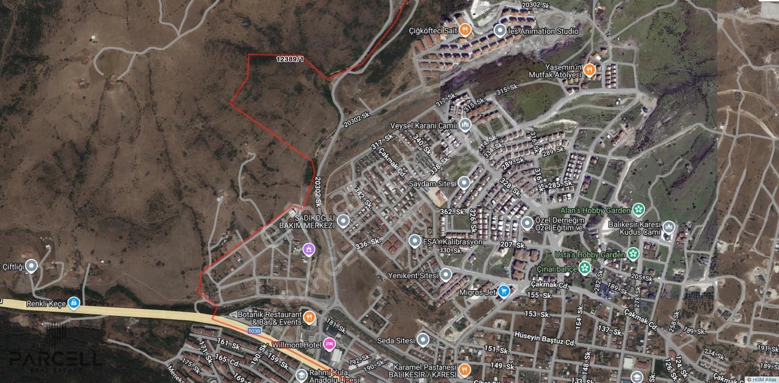 Balıkesir Karesi Kuva-i Milliye Mah. 404 M² Satılık Köşe Arsa - Görsel 2