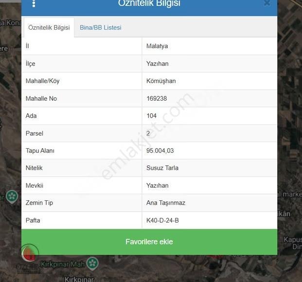 Özgür'den Yazıhan Kömüşhan'da Satılık 95 Dönüm Bahçe - Görsel 14