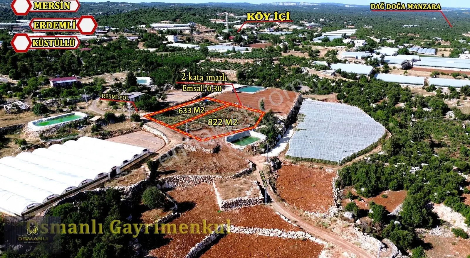 Mersin Küstüllü Mah. Satılık Villalık Müstakil 2 Arsa - Görsel 4