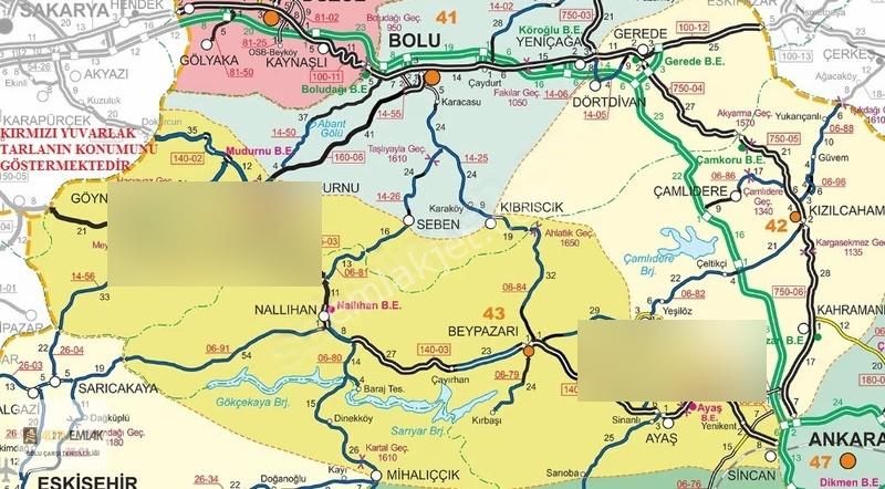 Bolu,ankara-nallıhan,sakarya-akyazı Kavşağı 1,5 Km Satılık Tarla - Görsel 13