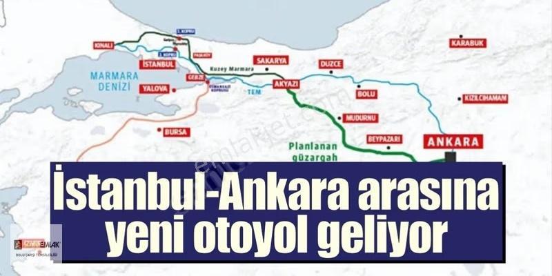 Bolu,ankara-nallıhan,sakarya-akyazı Kavşağı 1,5 Km Satılık Tarla