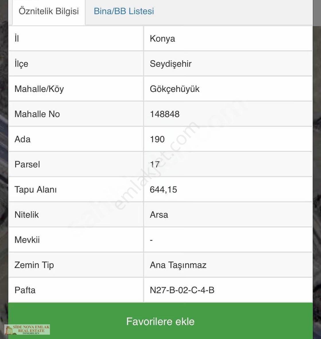 Satılık Arsa Ticari +konut