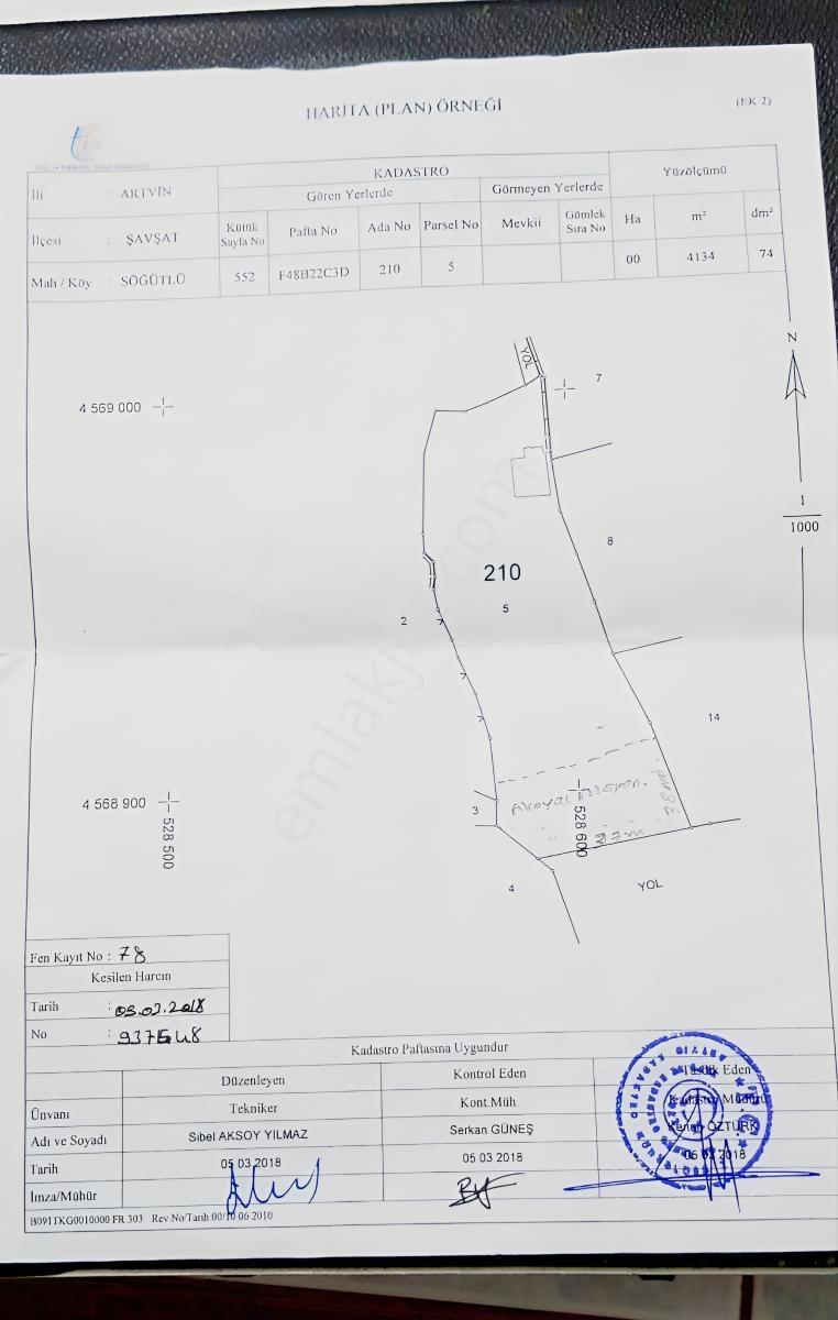 Bursa Kılıç Tn Şavşat Söğütlü De Satılık 1400m2 Yola Cephe Arsa - Görsel 7