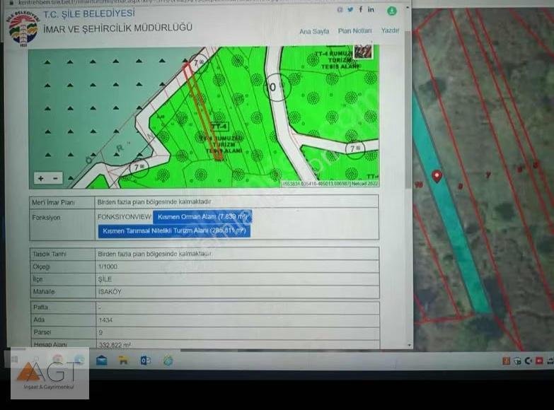 Agt'den İsaköy'de Yola Cephe Turizm İmarlı 347m2 Satılık Arsa - Görsel 4